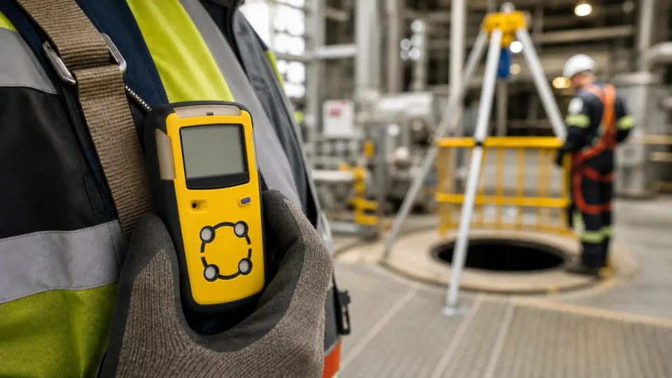 Honeywell BW MicroClip XL на промышленном объекте перед работами в опасной зоне